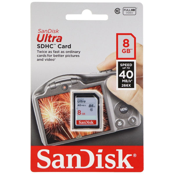 SanDisk Ultra 8GB SDHC Card (SDSDUN-008G-G46) - Black - (40MB/s) - SanDisk - Simple Cell Shop, Free shipping from Maryland!