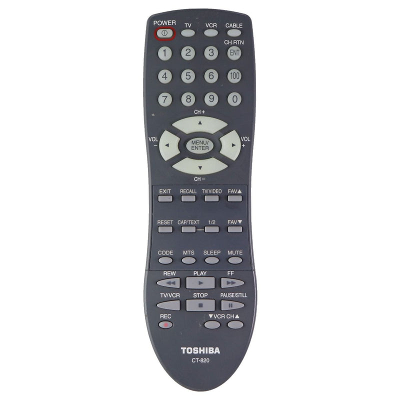 Toshiba Remote Control (CT-820) for Select Toshiba TVs - Gray - Toshiba - Simple Cell Shop, Free shipping from Maryland!