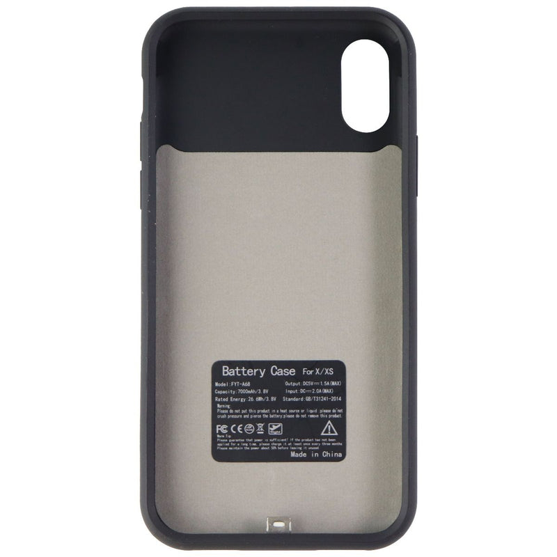Rechargeable (7000mAh) 1.5A Battery Case for Apple iPhone Xs/X - Matte Black - Unbranded - Simple Cell Shop, Free shipping from Maryland!