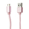 Powerology 6-Foot Braided Micro-USB to USB Charge and Sync Cable - Pink - Powerology - Simple Cell Shop, Free shipping from Maryland!