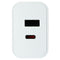 PureGear Dual Port USB-C/USB-A PD Wall Charger - White (09457PG)