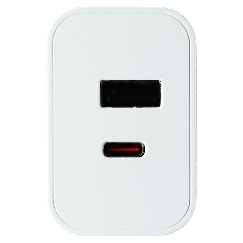 PureGear Dual Port USB-C/USB-A PD Wall Charger - White (09457PG)