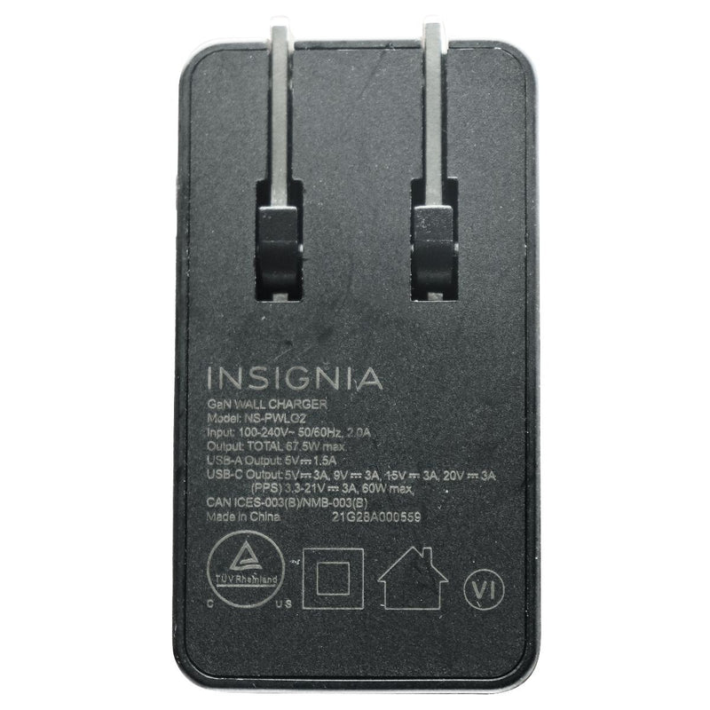 Insignia (67.5W) USB-C and USB Wall Charger - Black (NS-PWLG2) - Insignia - Simple Cell Shop, Free shipping from Maryland!