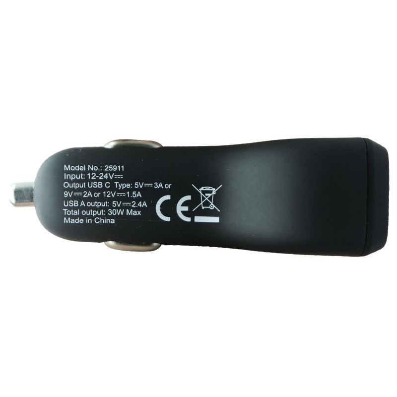 mWorks! mPower! 30-Watt USB and USB-C Car Charger for Smartphones & More - Black - mWorks! - Simple Cell Shop, Free shipping from Maryland!