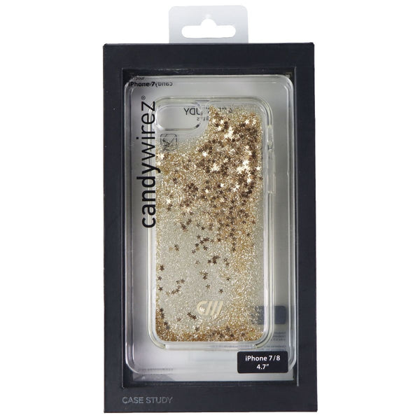 Candywirez Liquid Glitter Case for Apple iPhone 8 / iPhone 7 - Gold Stars - Candywirez - Simple Cell Shop, Free shipping from Maryland!