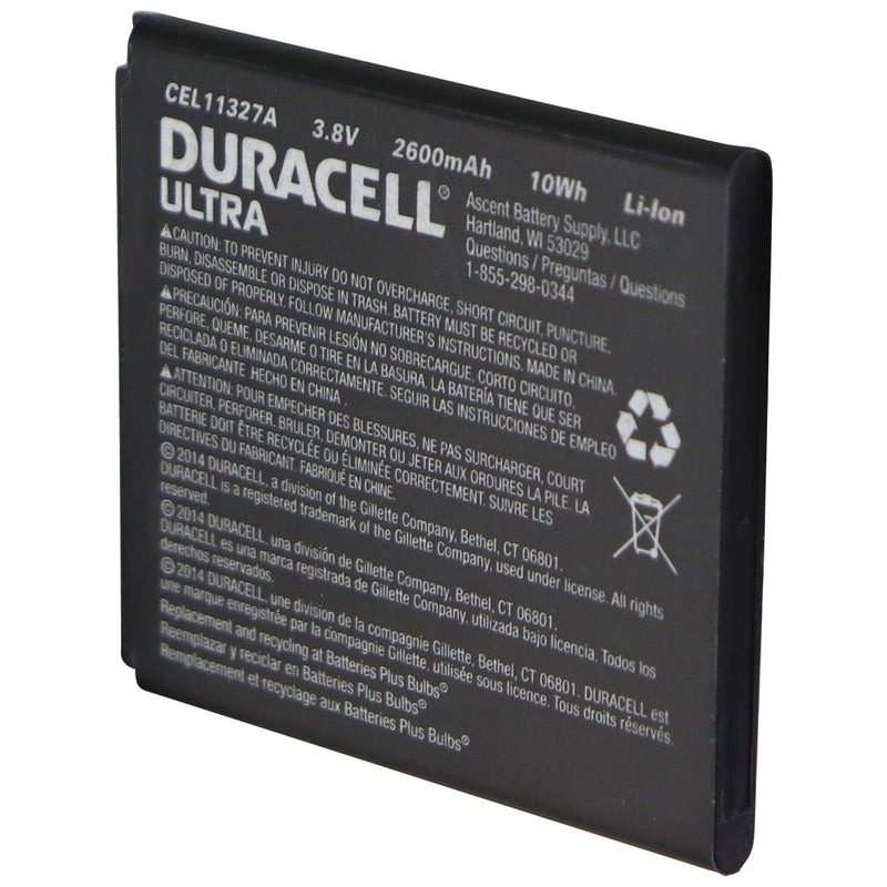 Duracell Ultra 2600mAh Li-ion Battery 3.8V for Samsung Galaxy S4 - CEL11327A - Duracell - Simple Cell Shop, Free shipping from Maryland!