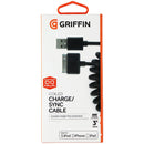 Griffin Coiled 30-Pin Charge/Sync Cable for Apple iPod/iPhone/iPad - Black - Griffin - Simple Cell Shop, Free shipping from Maryland!