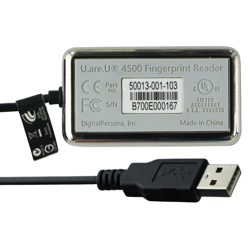 DigitalPersona U.are.U 4500 USB Fingerprint Reader - Black/Silver - DigitalPersona - Simple Cell Shop, Free shipping from Maryland!