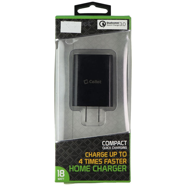 Cellet QC 3.0 Compact Quick Charging Wall Adapter - Black - Cellet - Simple Cell Shop, Free shipping from Maryland!