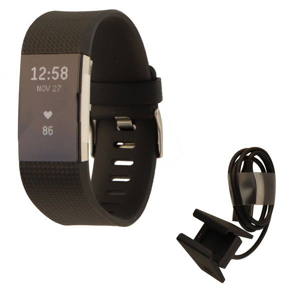 Fitbit Charge 2 Heart Rate + Fitness Wristband Watch, Black, Large (US Version) - Fitbit - Simple Cell Shop, Free shipping from Maryland!