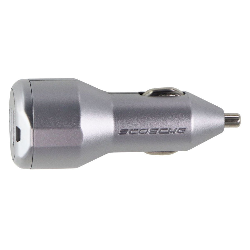 Scosche PowerVolt 3.0 USB-C & USB-A Fast Charger for Cars & Vehicles - Silver - Scosche - Simple Cell Shop, Free shipping from Maryland!
