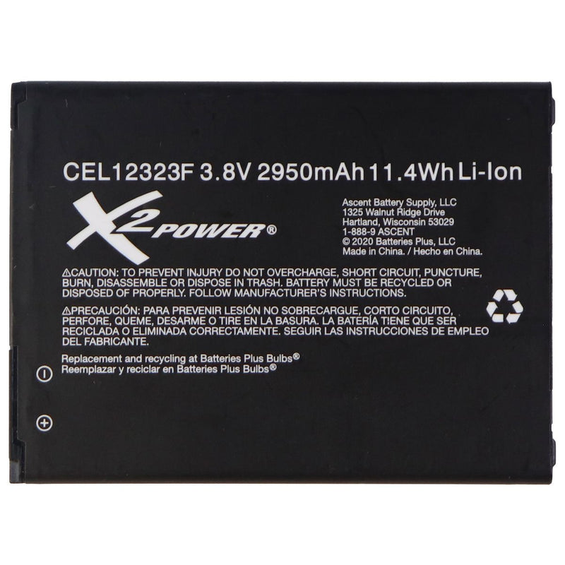 X2 Power Rechargeable 3.8V 2950mAh Battery - Black (CEL12323F) - X2 Power - Simple Cell Shop, Free shipping from Maryland!