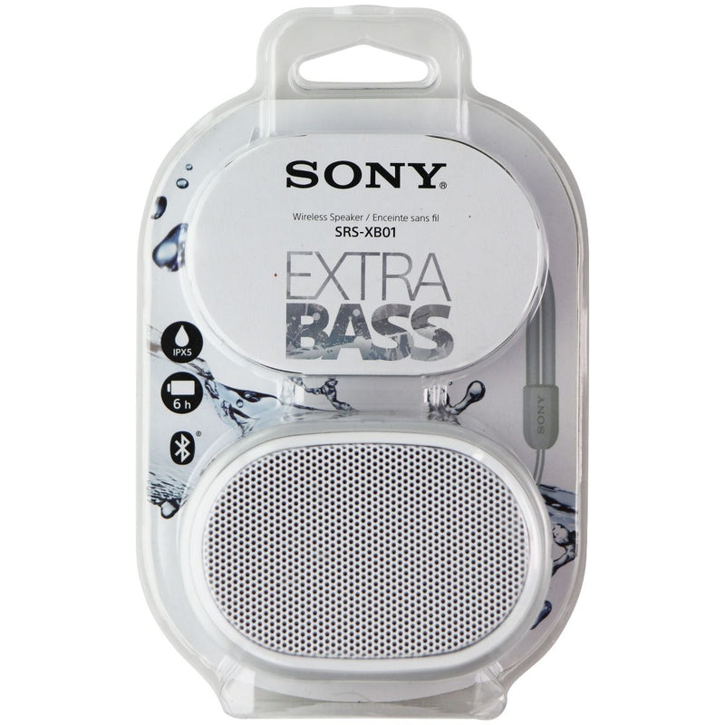 Sony SRS-XB01 Compact Portable Bluetooth Speaker - White - Sony - Simple Cell Shop, Free shipping from Maryland!
