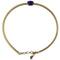 Chr.Doir Gold Choker Necklace with Blue Stone (Approx. 15-inches) - Chr.Doir - Simple Cell Shop, Free shipping from Maryland!
