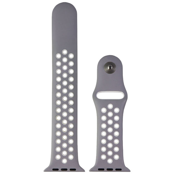 Apple 42mm Nike Band for Apple Watch 42/44/45mm - Flat Silver/White (M/L Only) - Apple - Simple Cell Shop, Free shipping from Maryland!