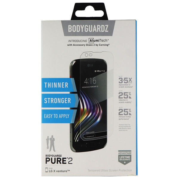 BodyGuardz Pure 2 Edge Series Tempered Glass for LG X Venture Smartphone - Clear - BODYGUARDZ - Simple Cell Shop, Free shipping from Maryland!