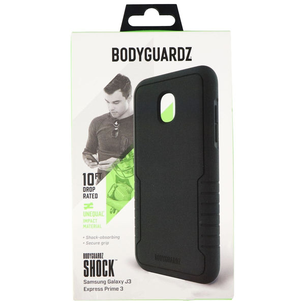 BodyGuardz Shock Case for Samsung Galaxy J3 (2018)/Express Prime 3 - Black - BODYGUARDZ - Simple Cell Shop, Free shipping from Maryland!