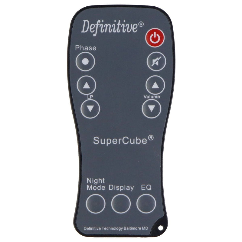 Definitive SuperCube Original Remote Control - Gray/Black - Definitive Technology - Simple Cell Shop, Free shipping from Maryland!