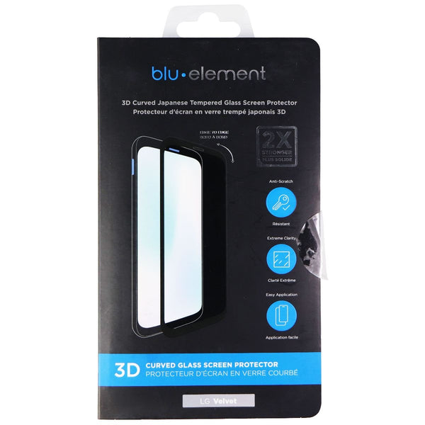 Blu Element 3D Curved Glass Screen Protector for LG Velvet 5G - Clear - Blu Element - Simple Cell Shop, Free shipping from Maryland!