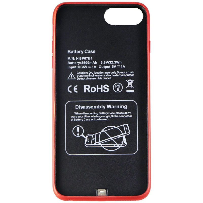 8500mAh Rechargeable Battery Case for Apple iPhone 8 Plus & 7 Plus - Red - Unbranded - Simple Cell Shop, Free shipping from Maryland!