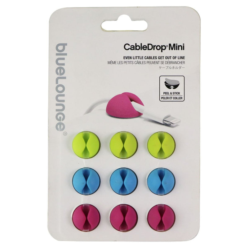 Bluelounge CableDrop Multi-Purpose Cable Clips (9-Pack) - Multicolored - Bluelounge - Simple Cell Shop, Free shipping from Maryland!