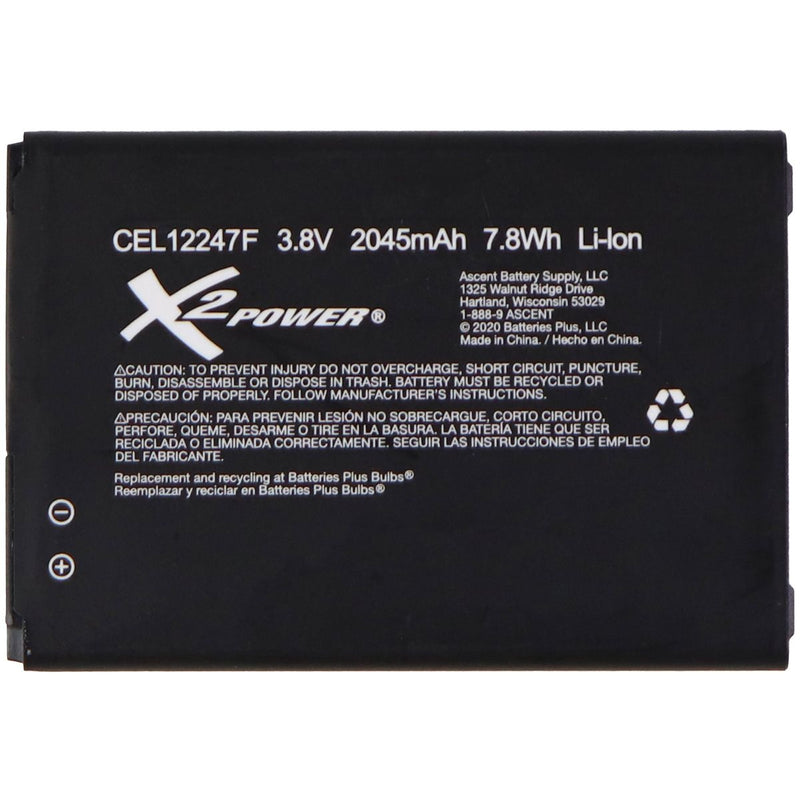 X2Power Replacement Battery LG Cell Phone 2045mAh (CEL12247F) - Black - X2Power - Simple Cell Shop, Free shipping from Maryland!