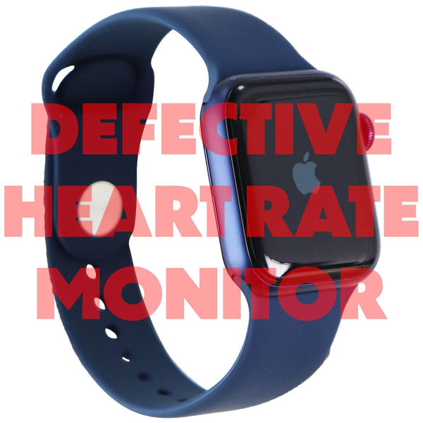 Apple Watch Series 6 (GPS) - 40mm Blue Al/Blue Sp Band (A2291) / BAD HR Sensor - Apple - Simple Cell Shop, Free shipping from Maryland!