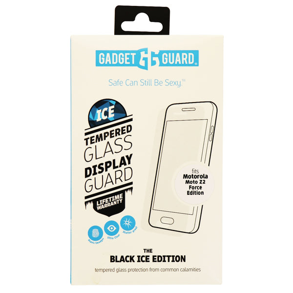 Gadget Guard Black Ice Tempered Glass Screen For Motorola Moto Z2 Force - Clear - Gadget Guard - Simple Cell Shop, Free shipping from Maryland!