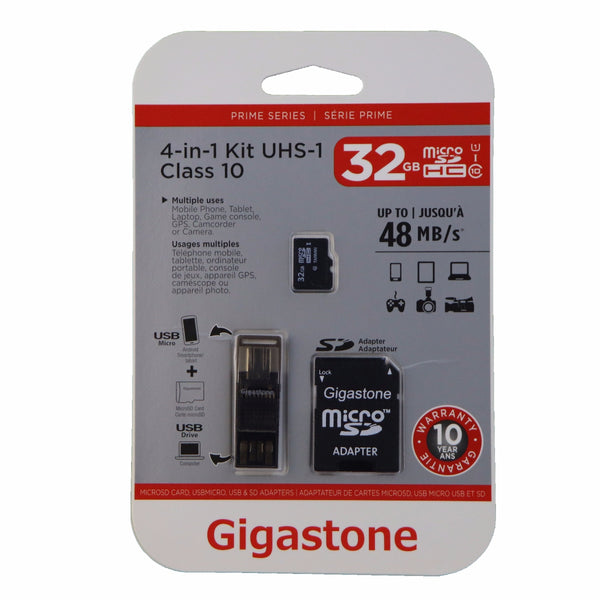 Gigastone 4-in-1 32GB MicroSD Kit with USB and Micro-USB Card Reading Adapter - Gigastone - Simple Cell Shop, Free shipping from Maryland!