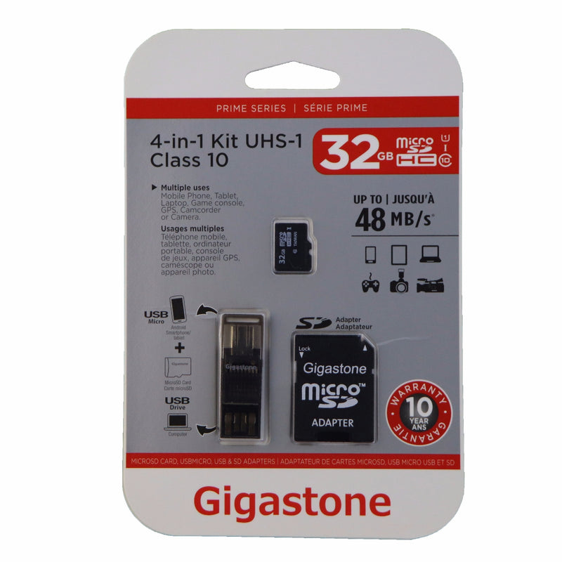 Gigastone 4-in-1 32GB MicroSD Kit with USB and Micro-USB Card Reading Adapter - Gigastone - Simple Cell Shop, Free shipping from Maryland!