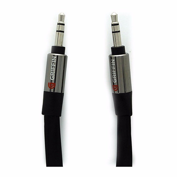 Griffin 3ft Flat AUX Audio Cable Black - Griffin - Simple Cell Shop, Free shipping from Maryland!