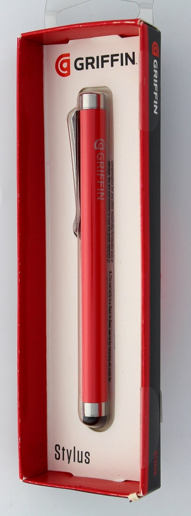 Griffin Technology Stylus for Capacitive Touchscreens - Red - Griffin - Simple Cell Shop, Free shipping from Maryland!