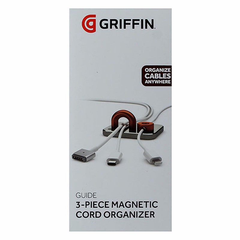 Griffin Guide 3-Piece Magnetic Cord Organizer - Silver - Griffin - Simple Cell Shop, Free shipping from Maryland!