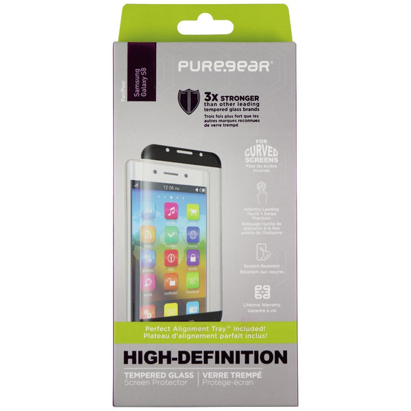 PureGear Curved Tempered Glass w/ Self Aligning Tray for Samsung S8 - Clear - PureGear - Simple Cell Shop, Free shipping from Maryland!