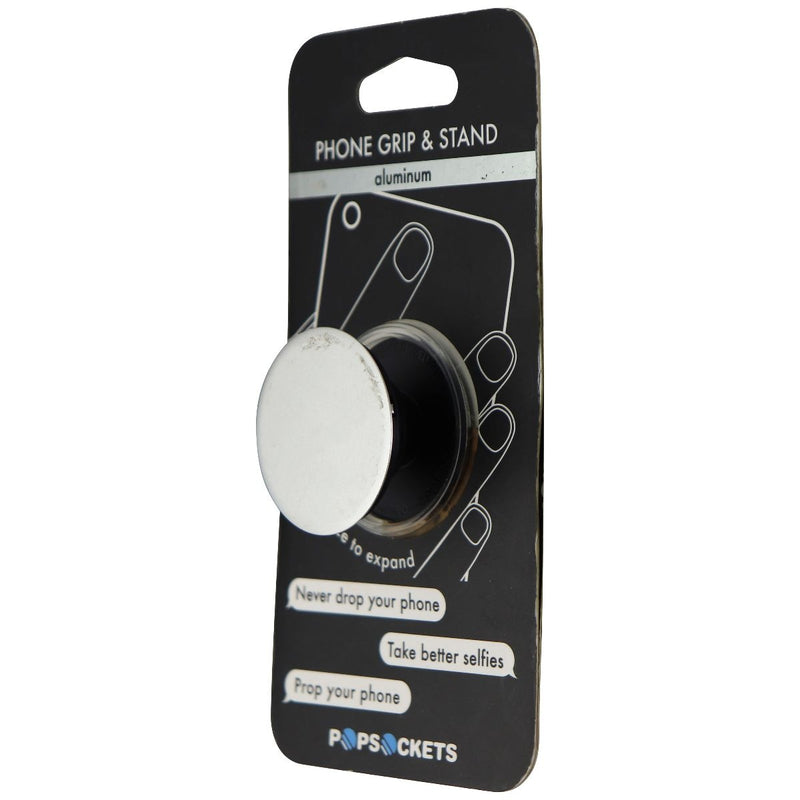 Genuine PopSockets Grip & Stand for Phones and Tablets - Silver Aluminum - PopSockets - Simple Cell Shop, Free shipping from Maryland!