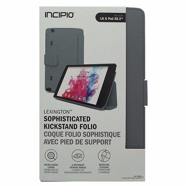 Incipio Lexington Folio Case for LG G Pad X8.3&#34; Gray - Incipio - Simple Cell Shop, Free shipping from Maryland!