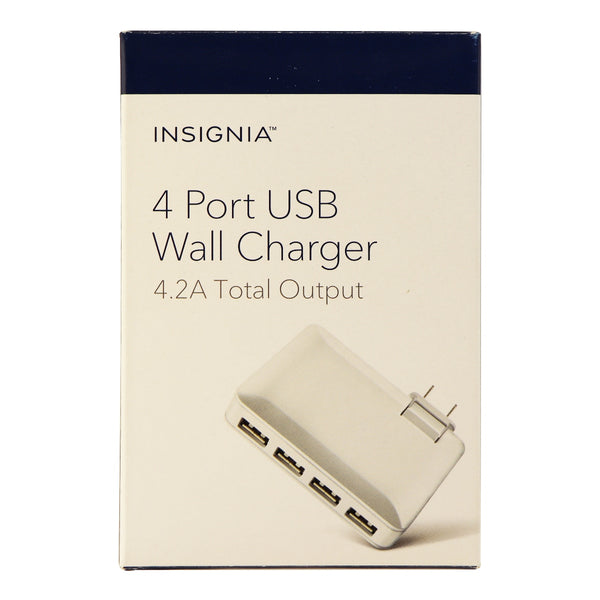 Insignia Universal 4.2-Amp 4 Port USB Wall Charging Adapter Charger - White - Insignia - Simple Cell Shop, Free shipping from Maryland!