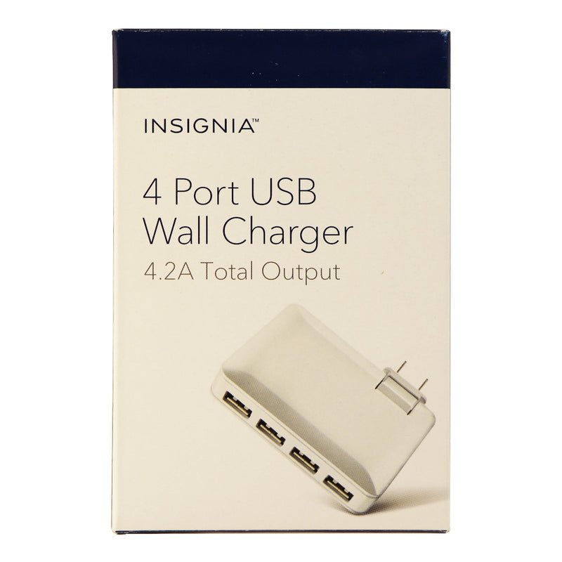 Insignia Universal 4.2-Amp 4 Port USB Wall Charging Adapter Charger - White - Insignia - Simple Cell Shop, Free shipping from Maryland!