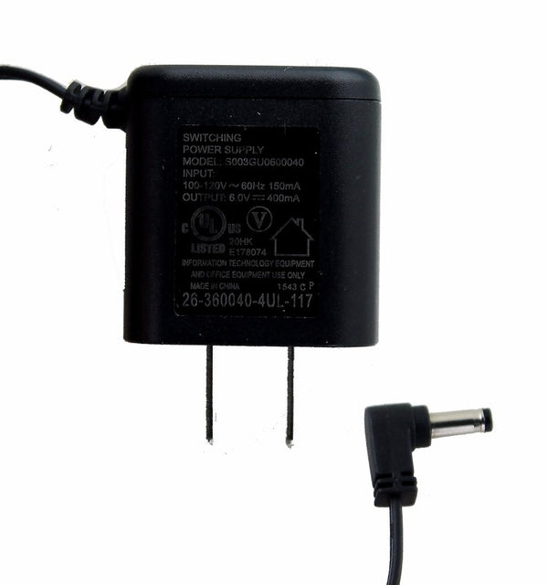 Intertek Switching Power Supply 6.0V 400 mA S003GU0600040 - Intertek - Simple Cell Shop, Free shipping from Maryland!