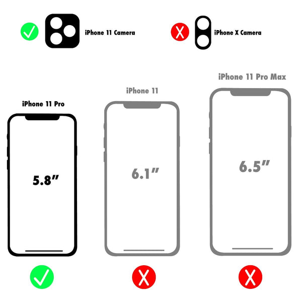 Verizon Hybrid Case and Glass Screen Protector for iPhone 11 Pro (5.8) - Clear - Verizon - Simple Cell Shop, Free shipping from Maryland!