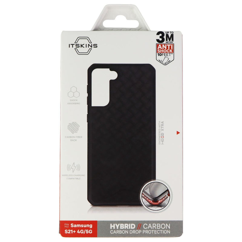 ITSKINS Hybrid Carbon Case for Samsung Galaxy (S21+) - Black/Heavy Weave - ITSKINS - Simple Cell Shop, Free shipping from Maryland!