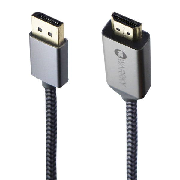 Warrky Braided (6-Foot) 4K HDMI to DP DisplayPort Audio/Video Cable - Black/Gray - Warrky - Simple Cell Shop, Free shipping from Maryland!