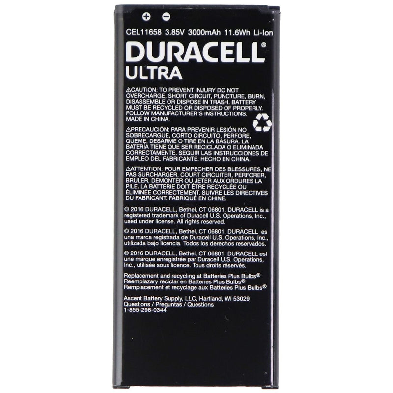 Duracell Ultra 3000mAh Li-ion Battery 3.85V for Samsung Galaxy - CEL11658 - Duracell - Simple Cell Shop, Free shipping from Maryland!