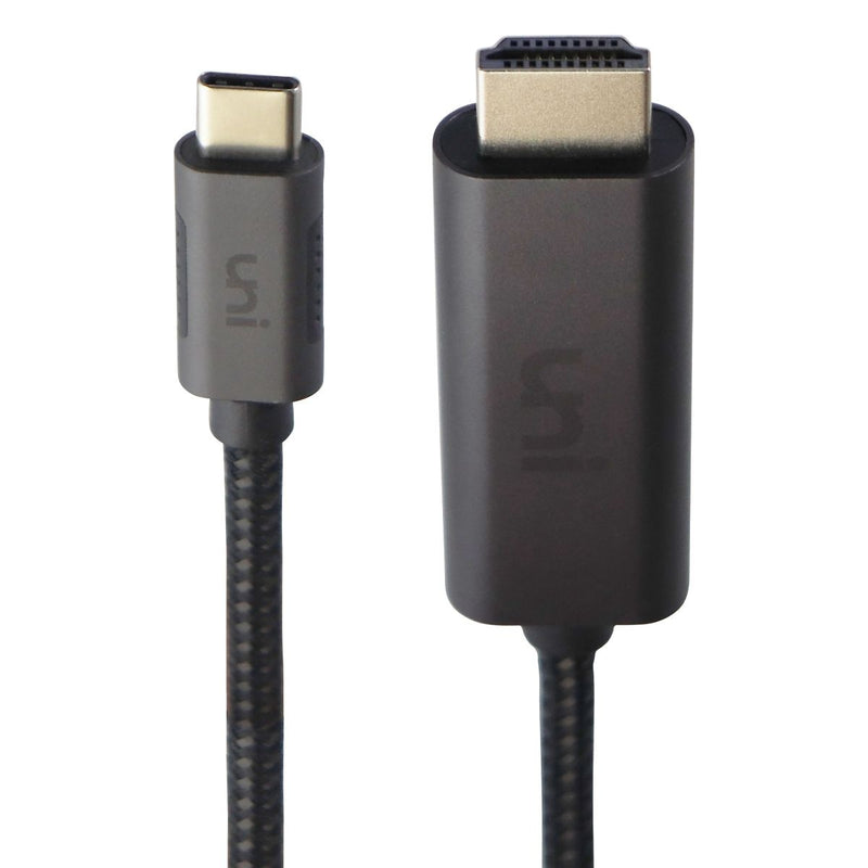 Uni (6-Foot) USB-C to HDMI Braided Thunderbolt 4K/60hz Cable - Black/Gray - Uni - Simple Cell Shop, Free shipping from Maryland!