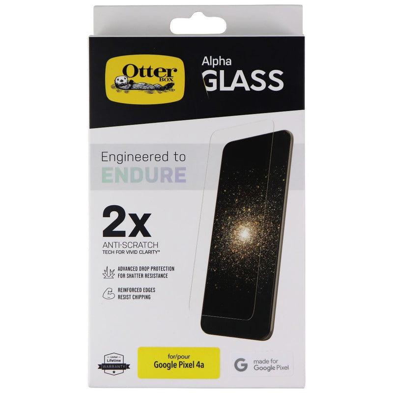 OtterBox Alpha Glass Series Tempered Glass for Google Pixel 4a - Clear - OtterBox - Simple Cell Shop, Free shipping from Maryland!