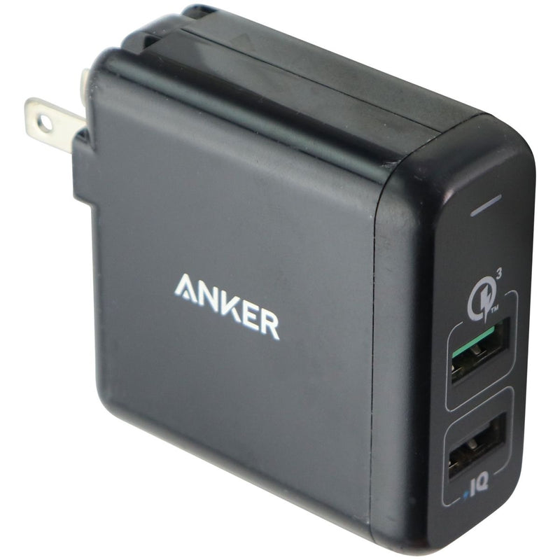 Anker PowerPort 2 Dual USB Wall Charger with QC 3.0 Black (A2024)