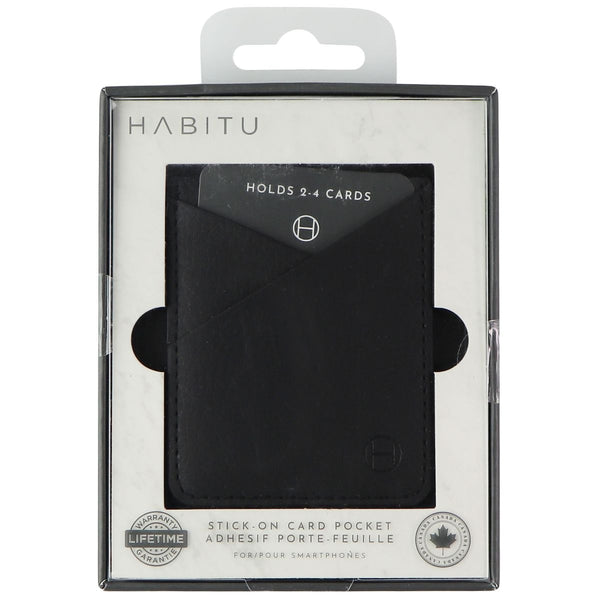Habitu Stick-On Card Pocket - Black - Habitu - Simple Cell Shop, Free shipping from Maryland!