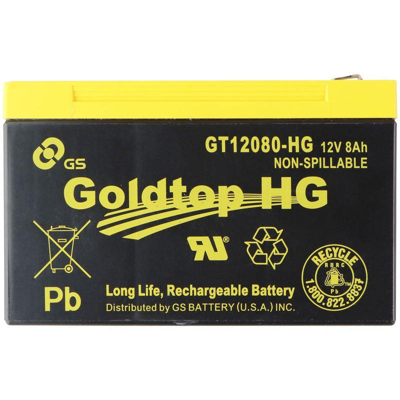 GoldTop HG Replacement Battery for Verizon FiOS Frontier (GT12080-HG) (12V/8Ah) - GoldTop - Simple Cell Shop, Free shipping from Maryland!