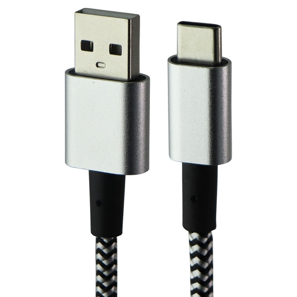 Universal (10-Ft) Braided USB-C to USB Charge/Sync Cable - Silver/Black - Unbranded - Simple Cell Shop, Free shipping from Maryland!
