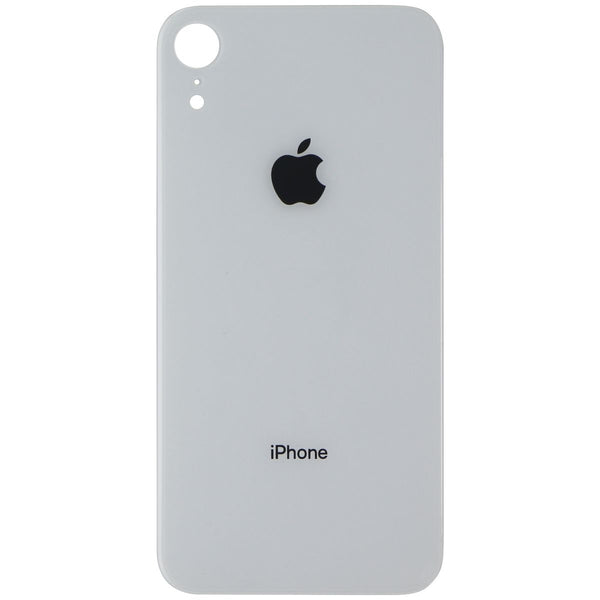 Repair Part - Back Glass Panel for Apple iPhone XR - White with Logo